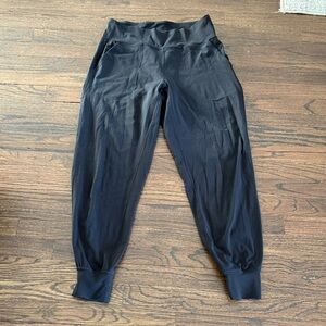 Lulu Lemom Black High-Waisted Joggers
